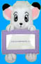 Kimba plush with picture frame